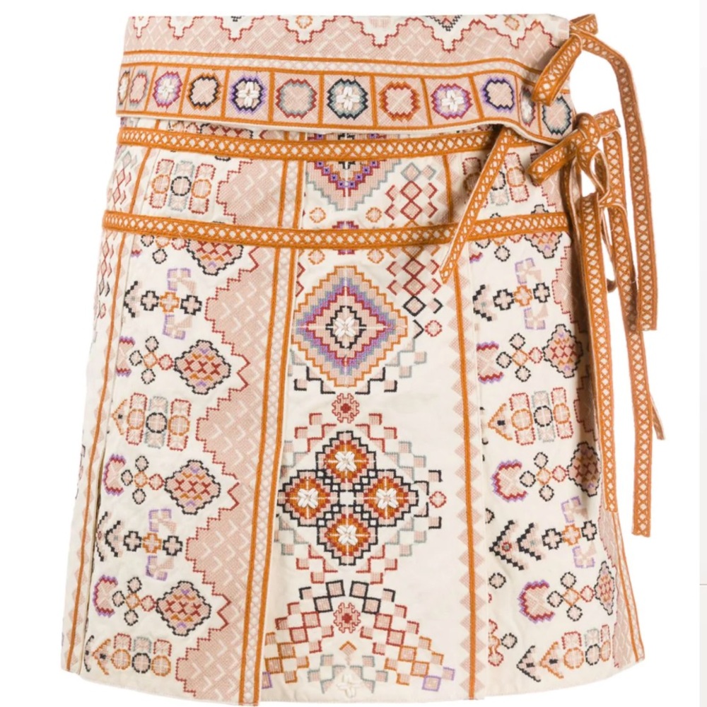 Embroidered Skirt - Ulla Johnson size 4
